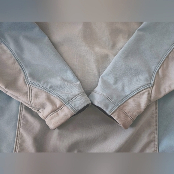 Vintage L.L. Bean Womens Soft Shell OAKMS Full Zip Light Blue Jacket Size Large - Picture 13 of 15